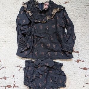 Clo Elegant Kids Matching Set in Black by